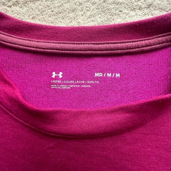 Under armour crew neck sweater in Fuscia - Picture 2 of 3